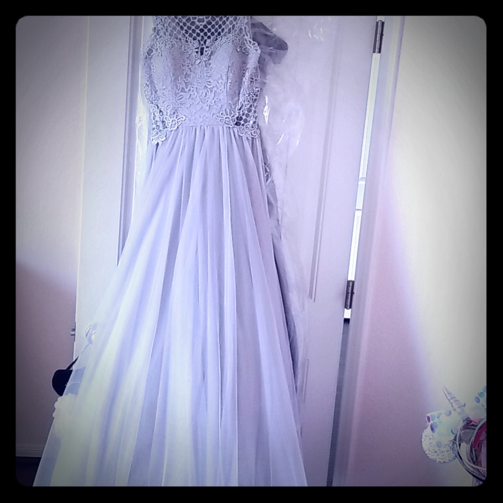 Beautiful Silver prom dress